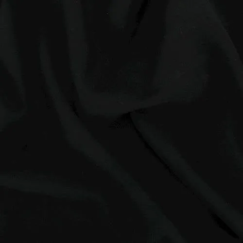 3 3/4 YD PC-Night Black Wool Blend Twill Suiting Fabric