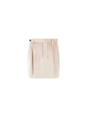 A-Line Miniskirt in Velvet