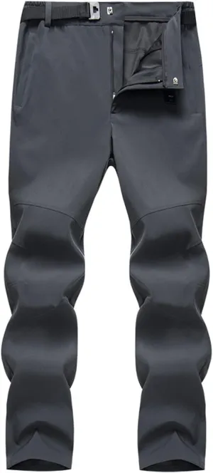 Casual Pants for Men Fashion Cotton Buckle Zipper Solid Skinny-Fit Jogger Trousers Outdoor Sports Climbing Pants