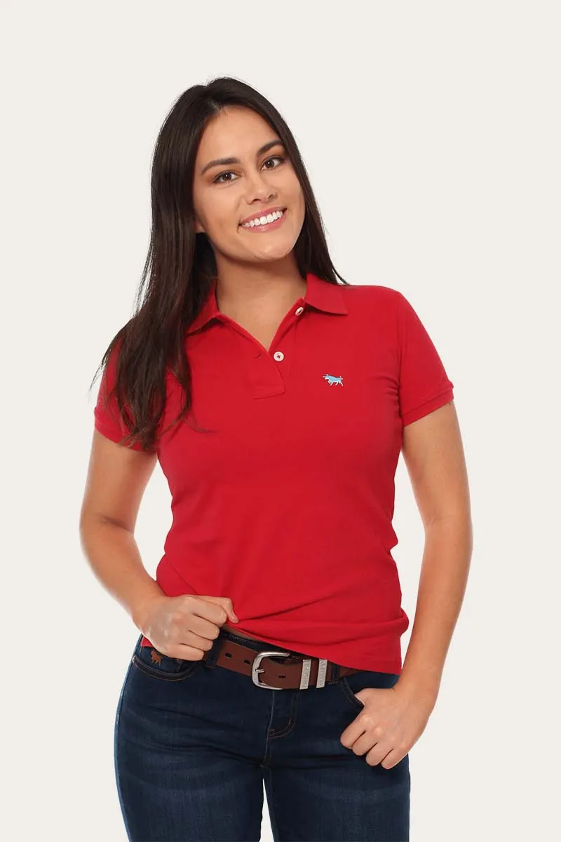 Classic Womens Polo Shirt - Red