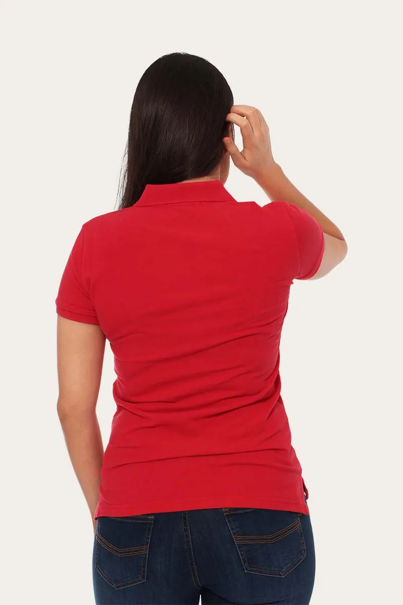 Classic Womens Polo Shirt - Red