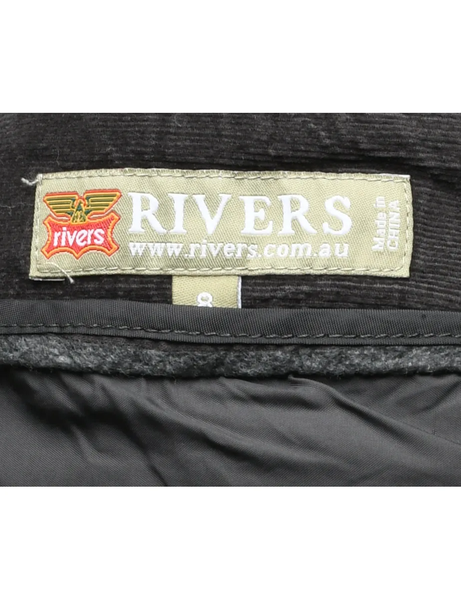 Corduroy A-line Skirt - M