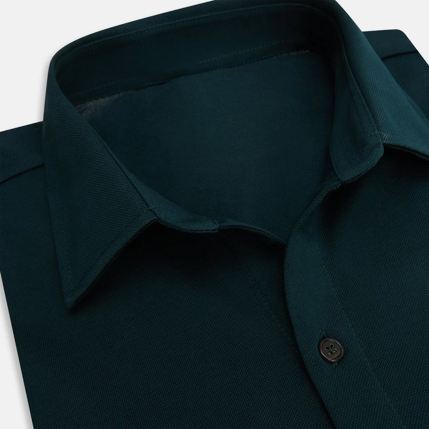 Dark Green Pique Shirt