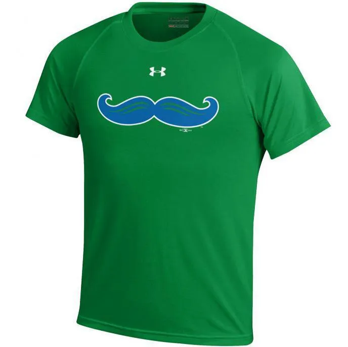 Lexington Legends Under Armour Moustache Logo Green HeatGear Performance T-Shirt