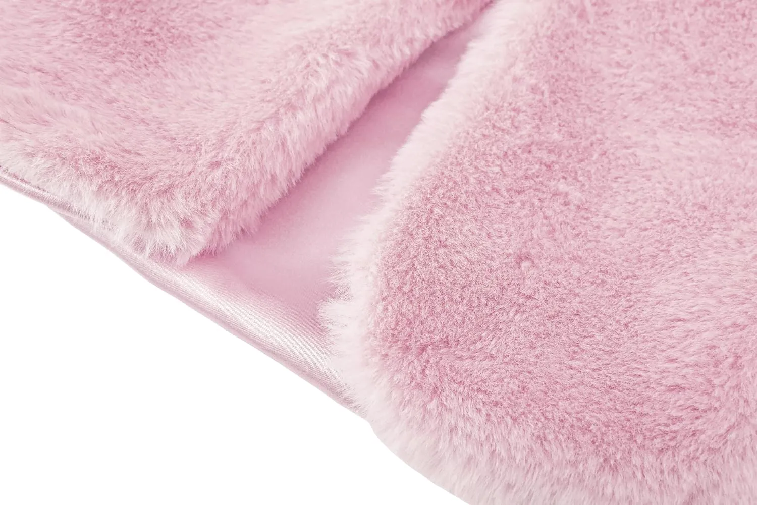 Lilax Girls Cozy Faux Fur Long Sleeve Crew Neck Dress Coat