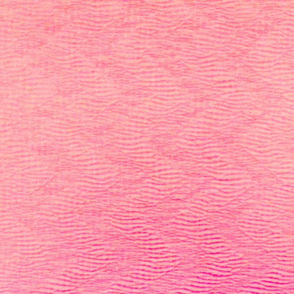 Neon Pink Crinkle Stretch Plisse Polyspan Jersey Knit Fabric
