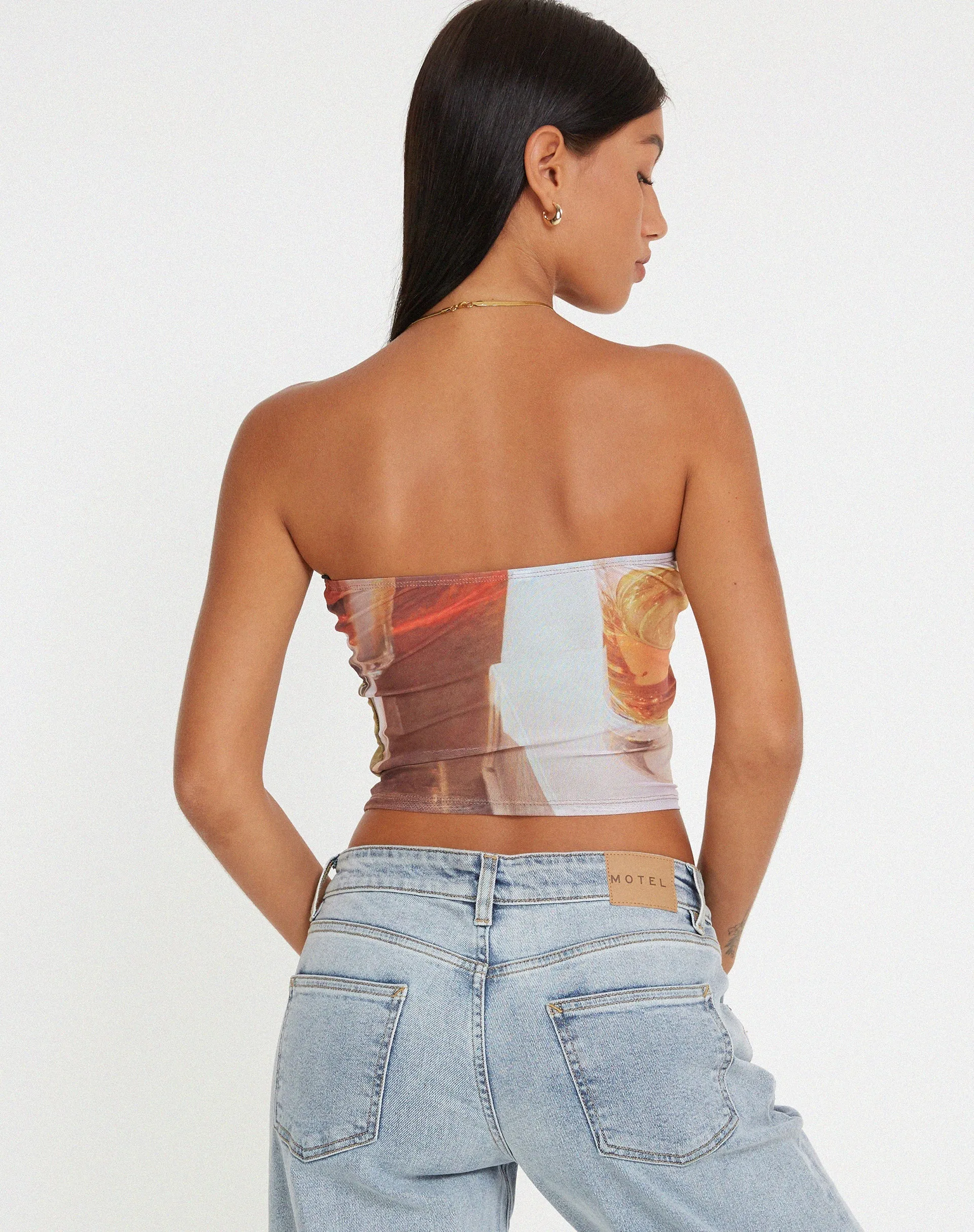 Peggy Bandeau Top in Fruit Photoprint