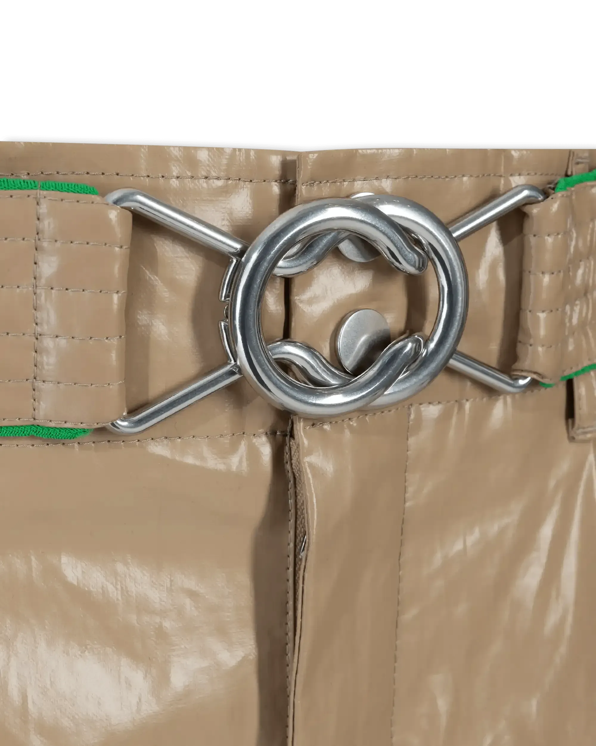 Rubber Coated Linen Pants