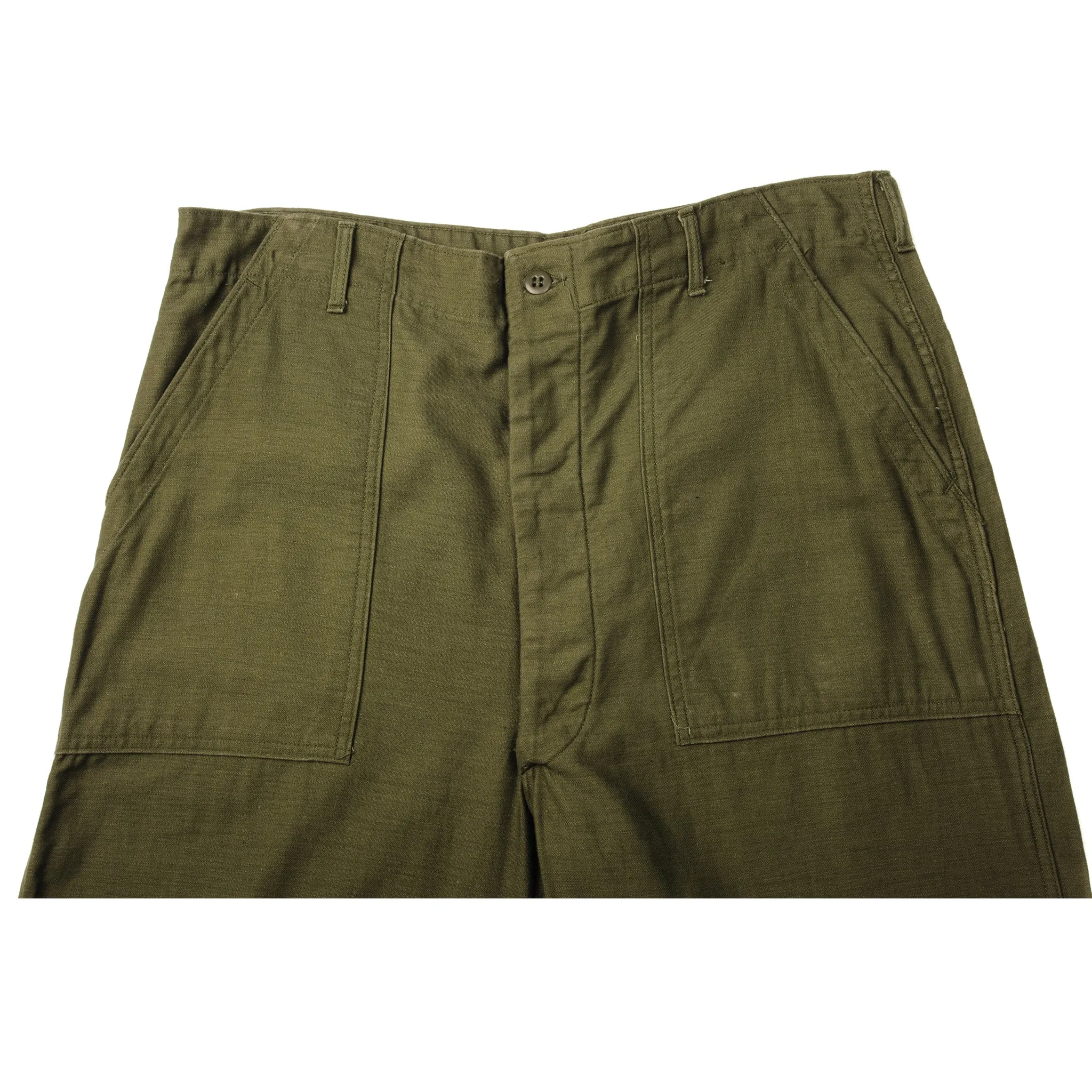 VINTAGE US ARMY UTILITY OG-107 SATEEN TROUSERS PANTS 1966 VIETNAM WAR SIZE W36 L29