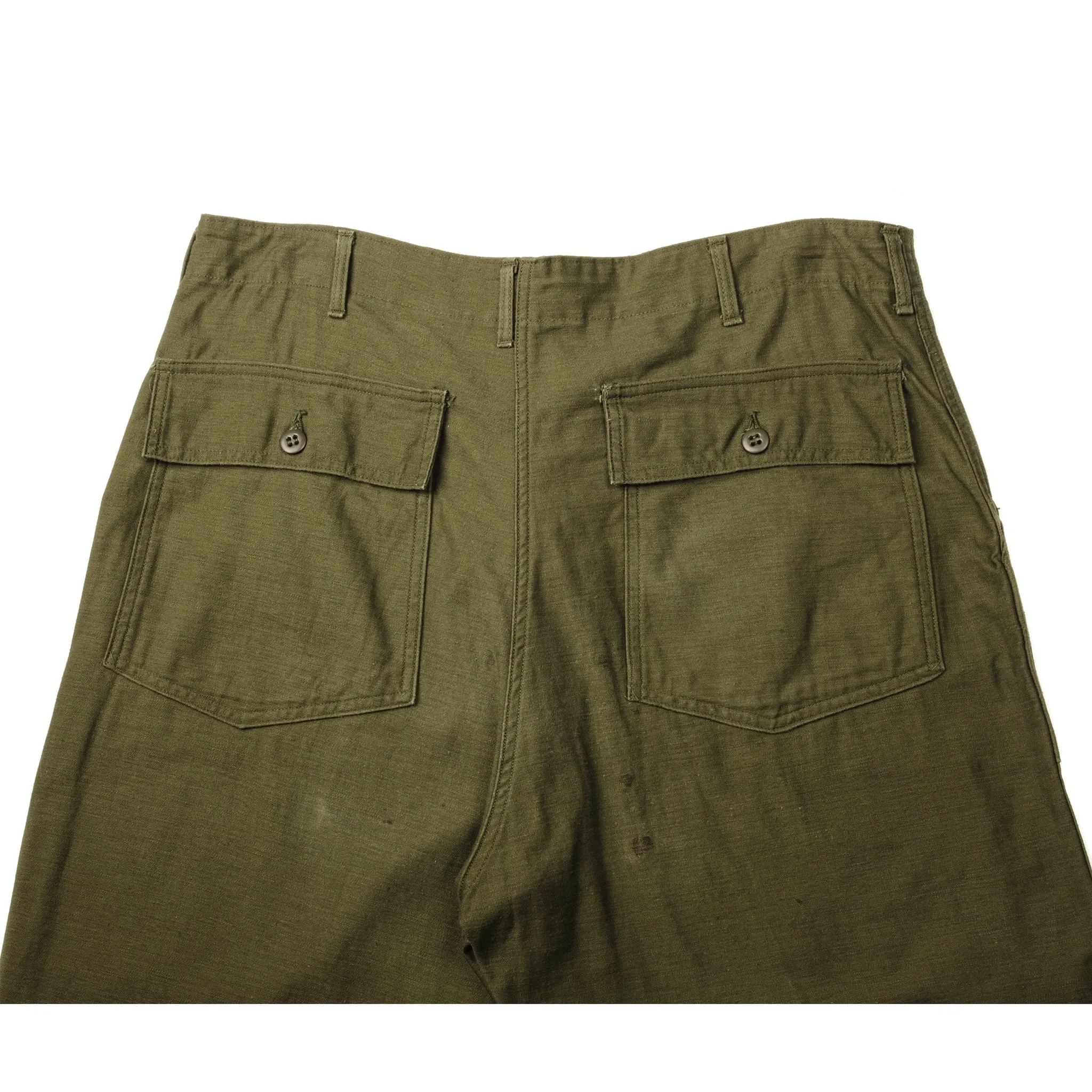 VINTAGE US ARMY UTILITY OG-107 SATEEN TROUSERS PANTS 1966 VIETNAM WAR SIZE W36 L29